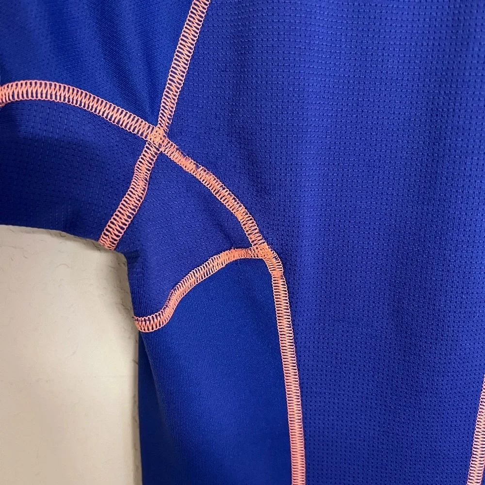 The North Face Royal Blue T-Shirt with Pink Stitching - Picture 7 of 9